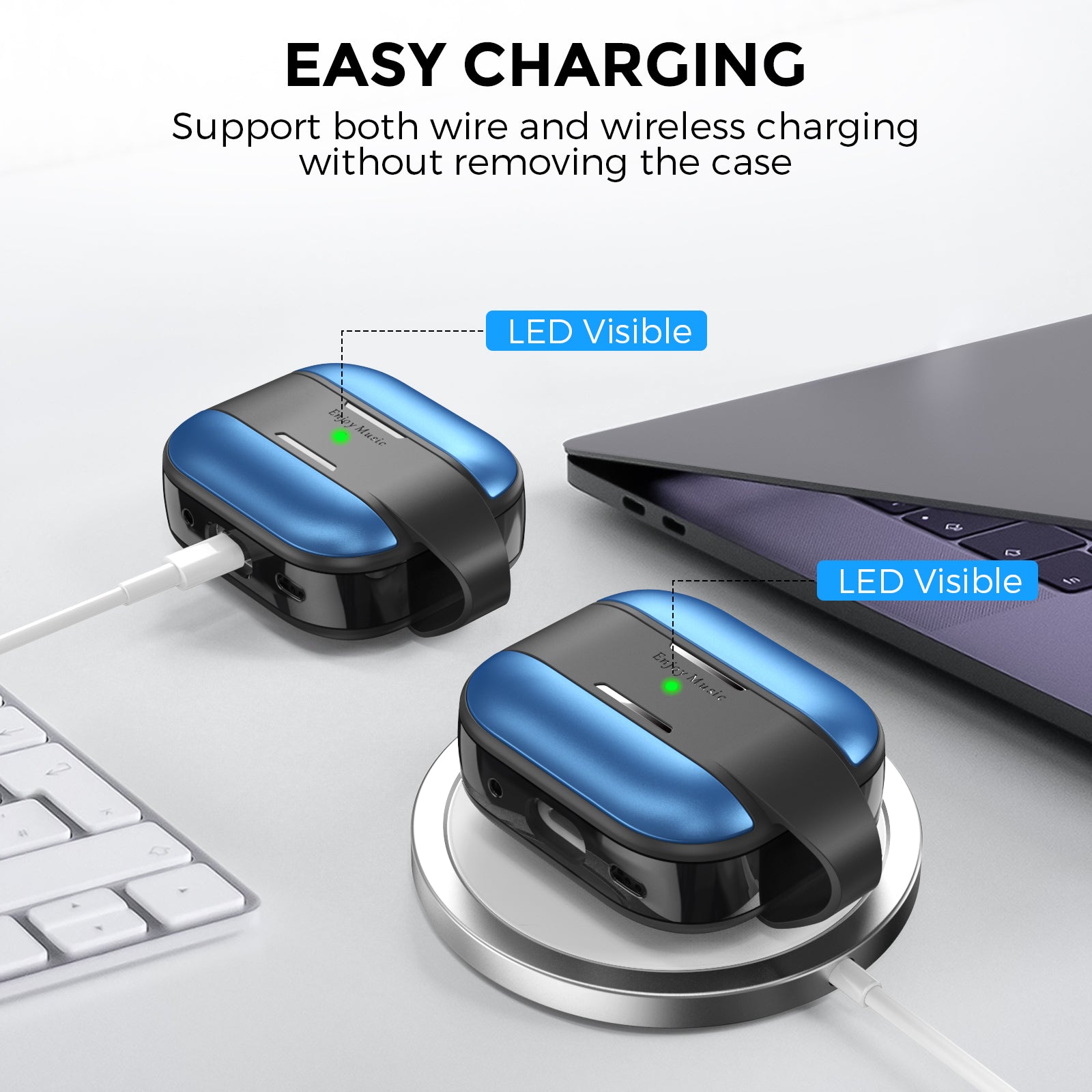 Full Body Rugged Hybrid Case for AirPods Pro 2nd/Pro/3