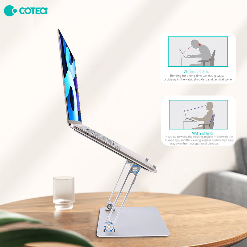 COTECi SD-51 Aluminum Laptop Stand | Ergonomic Folding Notebook Holder