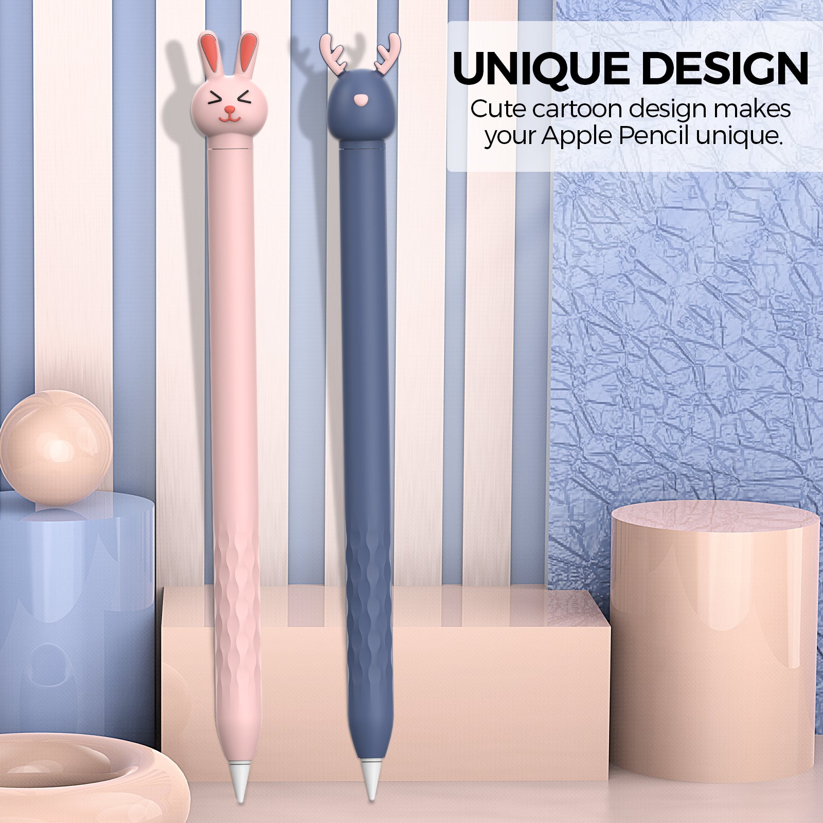 Cute Cartoon Deer Silicone Case for Apple Pencil Pro 2nd Generation