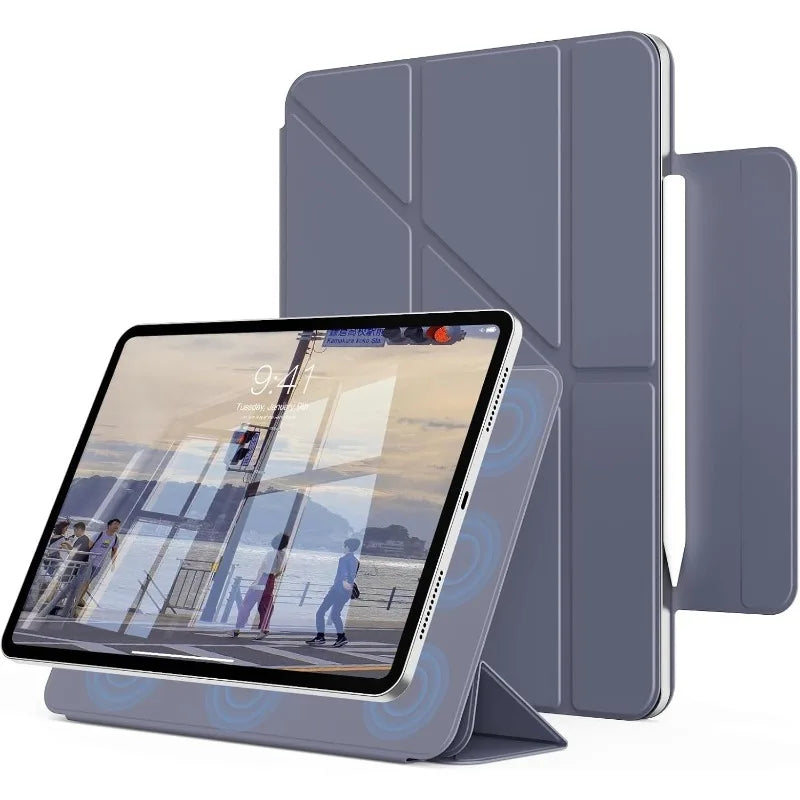 Magnetic Origami iPad Folio – Ultra-Slim with Secure Pencil Wrap