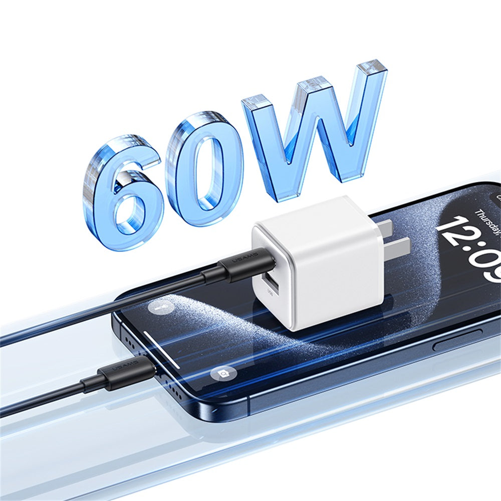 USAMS YD Series USB-C to USB-C PD 60W Fast Charging and Data Cable