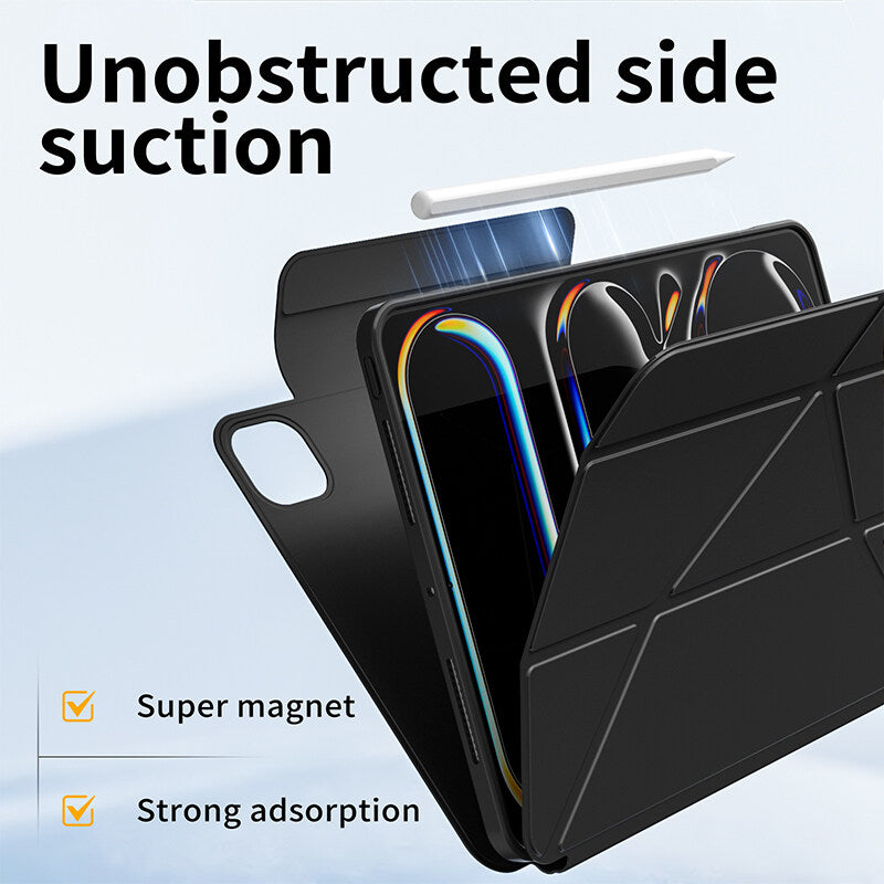 Luxury 360° Rotating Y-Fold Case with Detachable Cover
