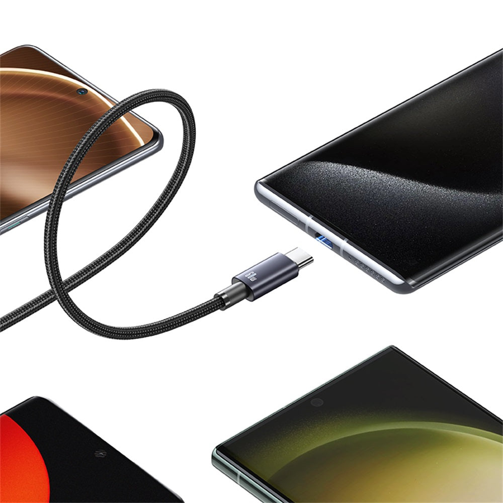 USAMS SJ661 Sufeng Series 60W Type-C to Type-C Braided Fast Charging Cable (1.2m)