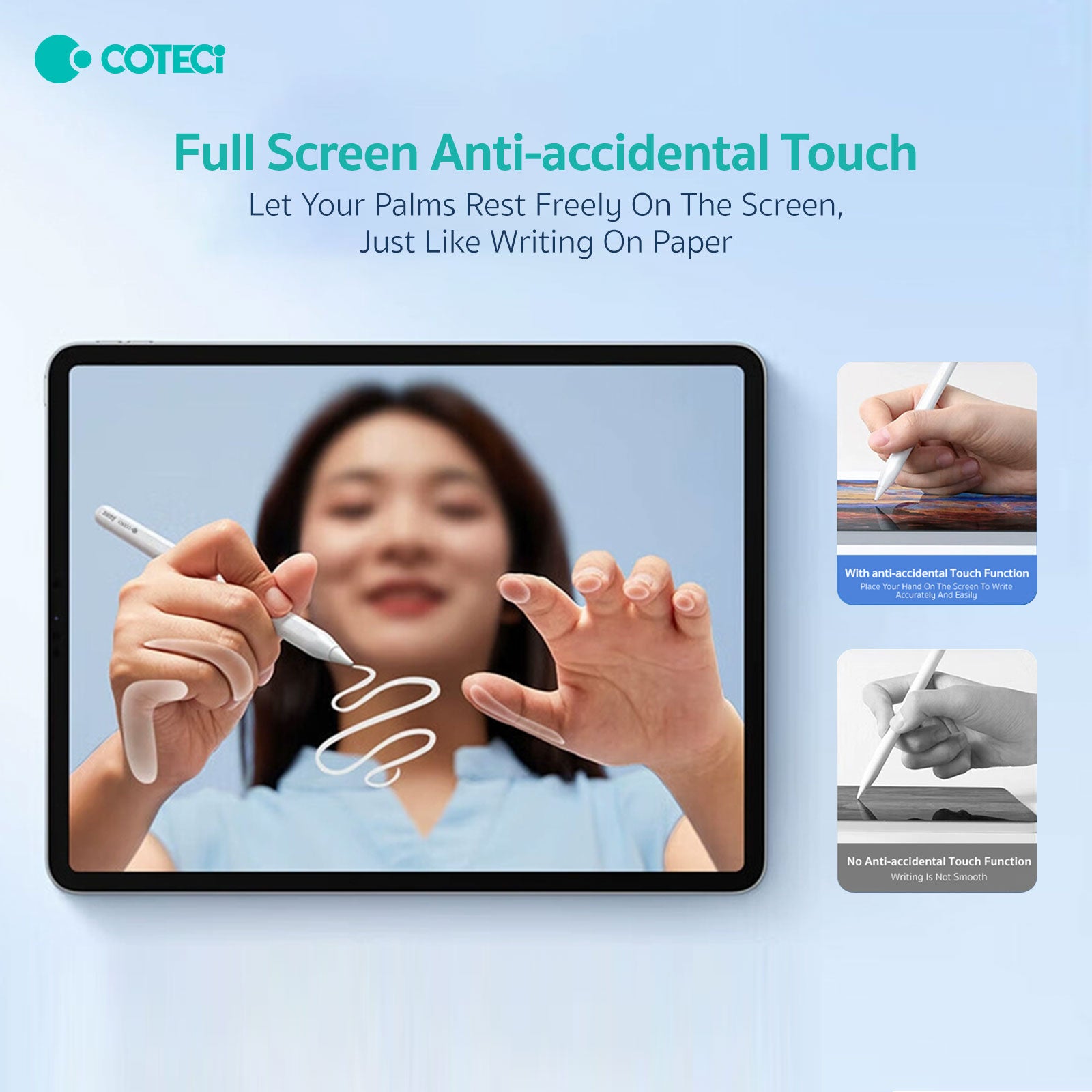 COTECi P5 Specific Pad Capacitive Stylus Pen l Magnetic Wireless Charging