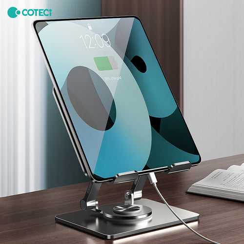 COTECi 360° Pad/Phone Rotating and Foldable Aluminum Stand
