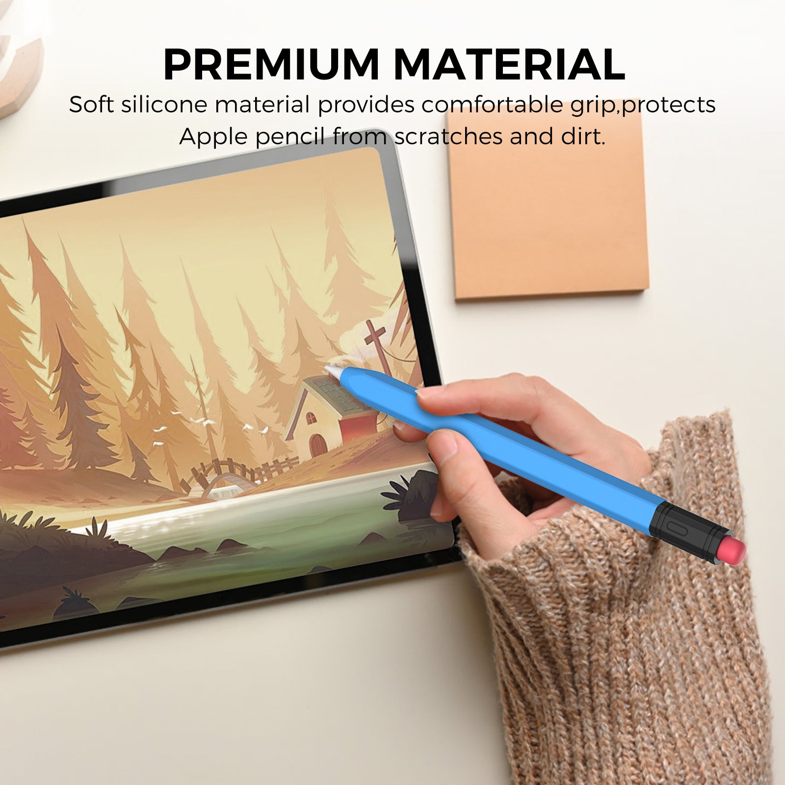 Retro Classic Silicone Case for Apple Pencil (USB-C) – Charging Compatible Sleeve