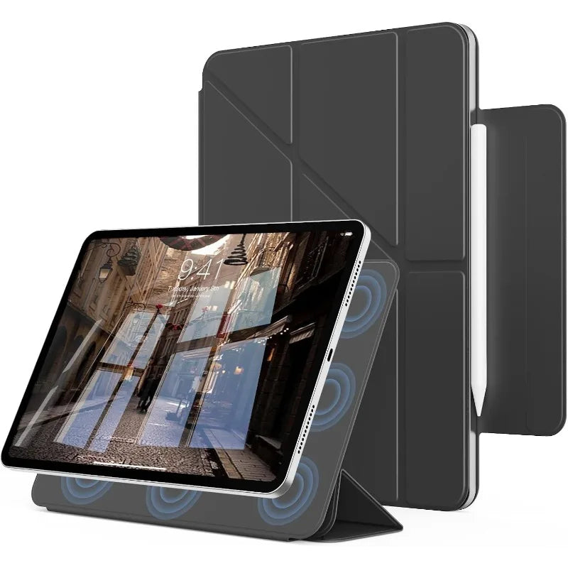 Magnetic Origami iPad Folio – Ultra-Slim with Secure Pencil Wrap