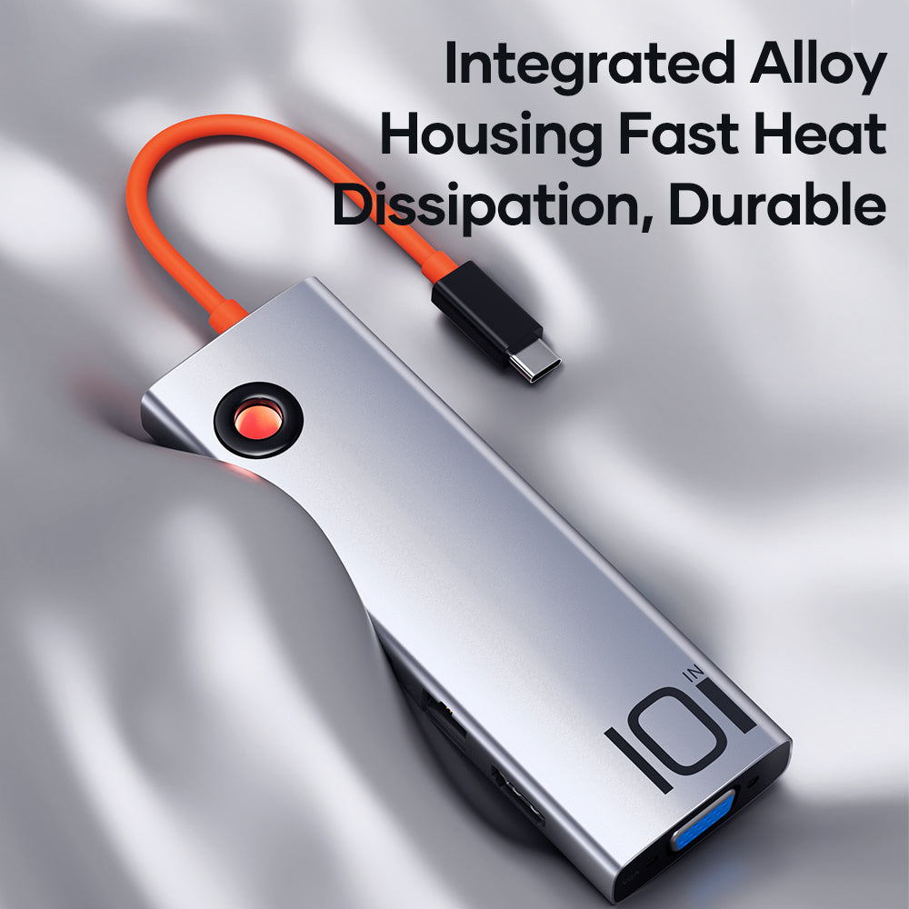 ROCK TR30 10-in-1 USB-C Hub and Docking Station