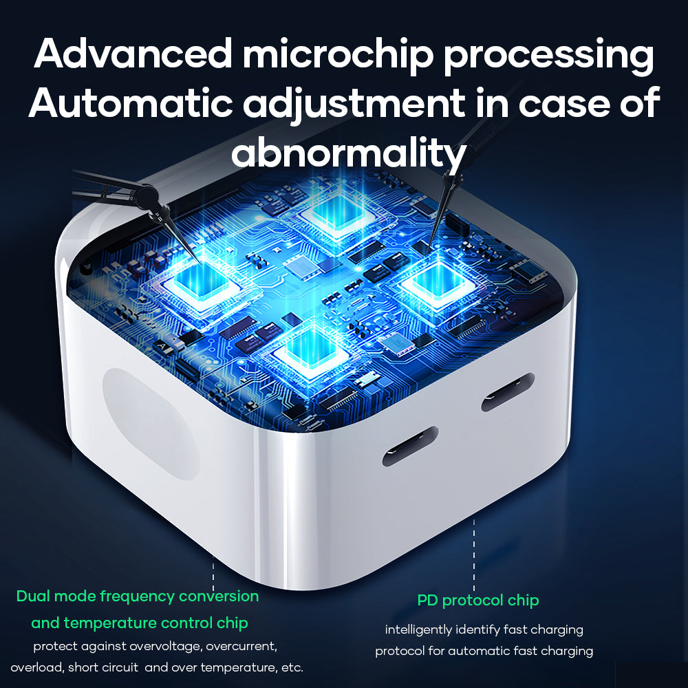 ROCK T58 35W Dual USB-C PD Fast Charger (Travel Adapter)