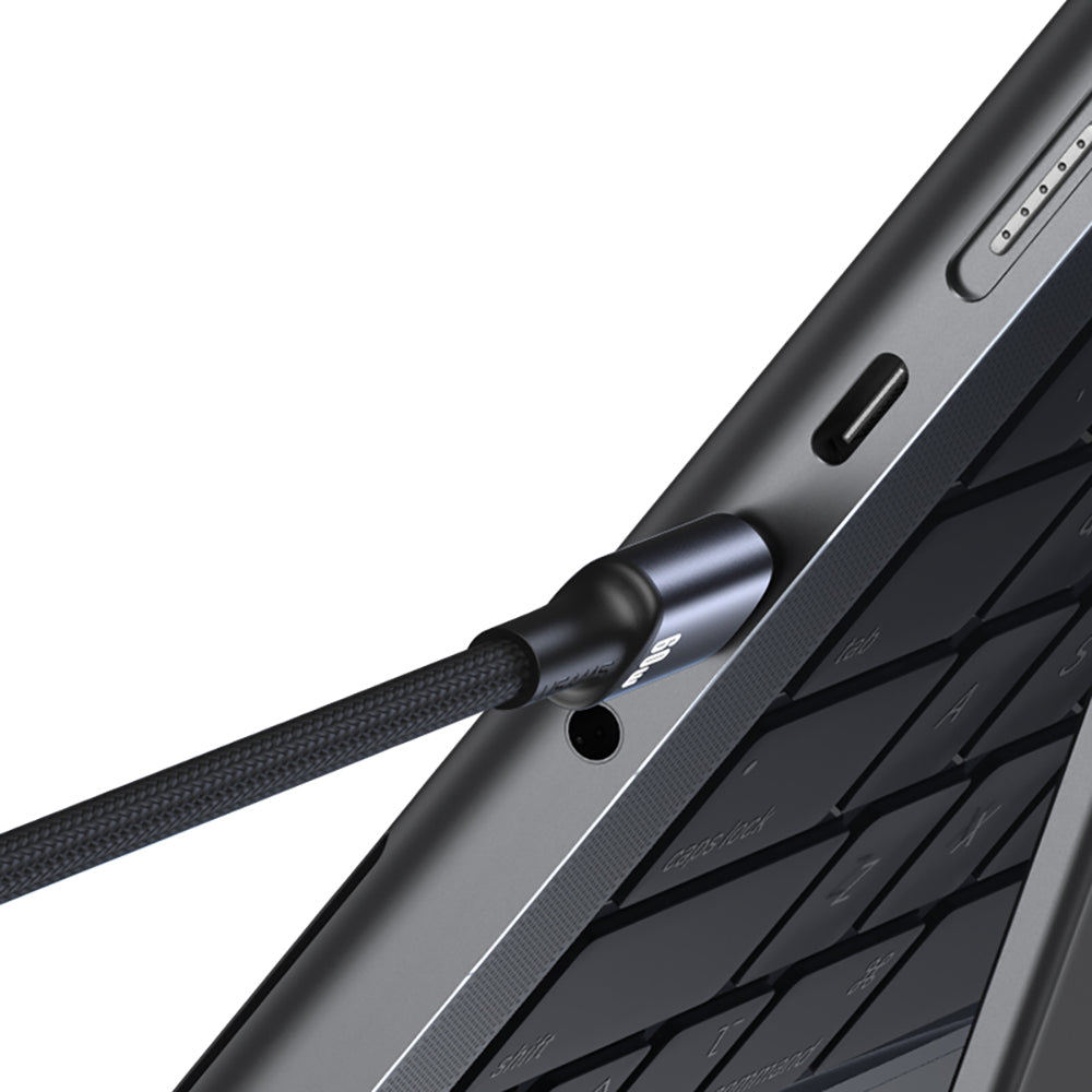 USAMS 60W Aluminum Alloy Data Cable with Colorful Light Type-C To Type-C