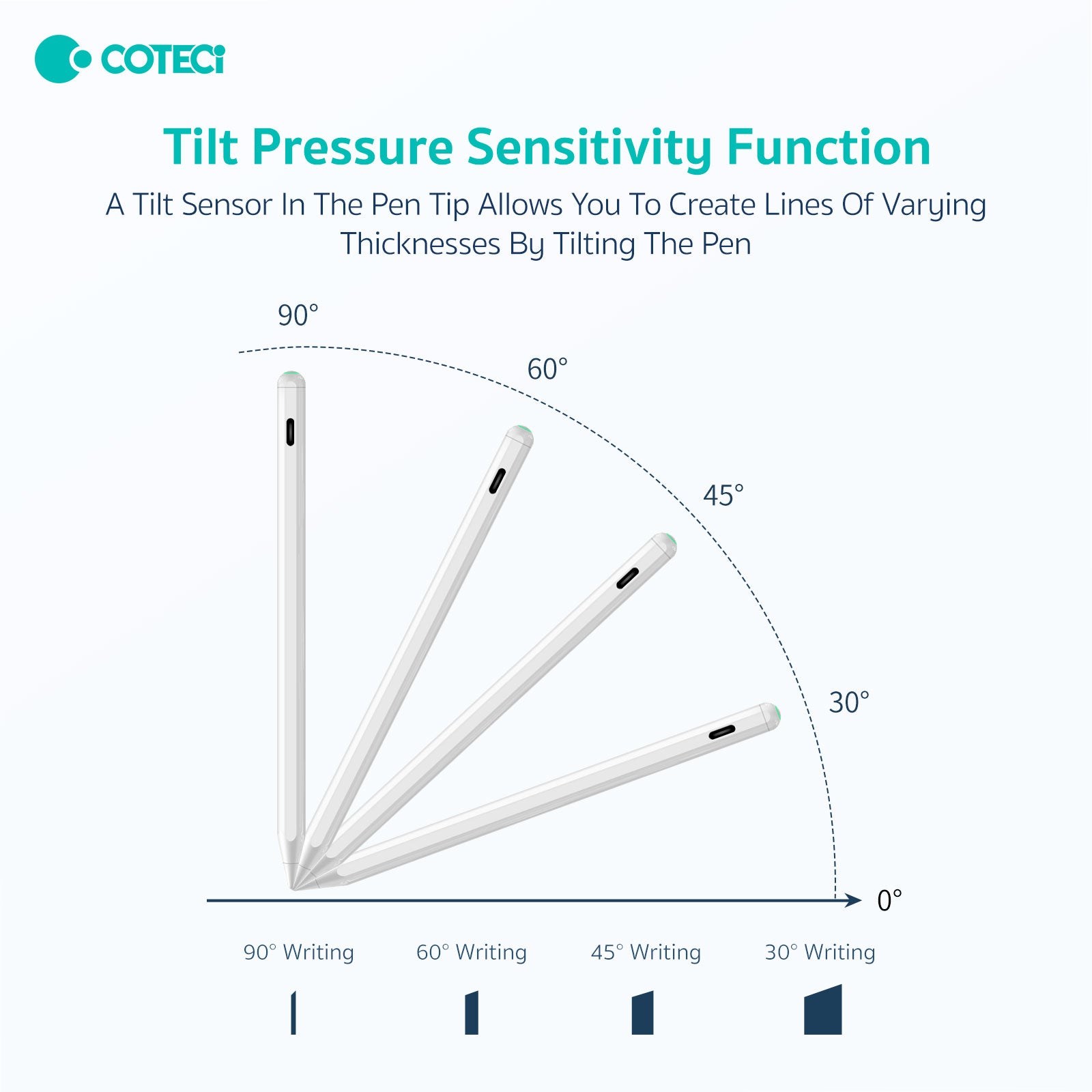 COTECi P5 Specific Pad Capacitive Stylus Pen l Magnetic Wireless Charging