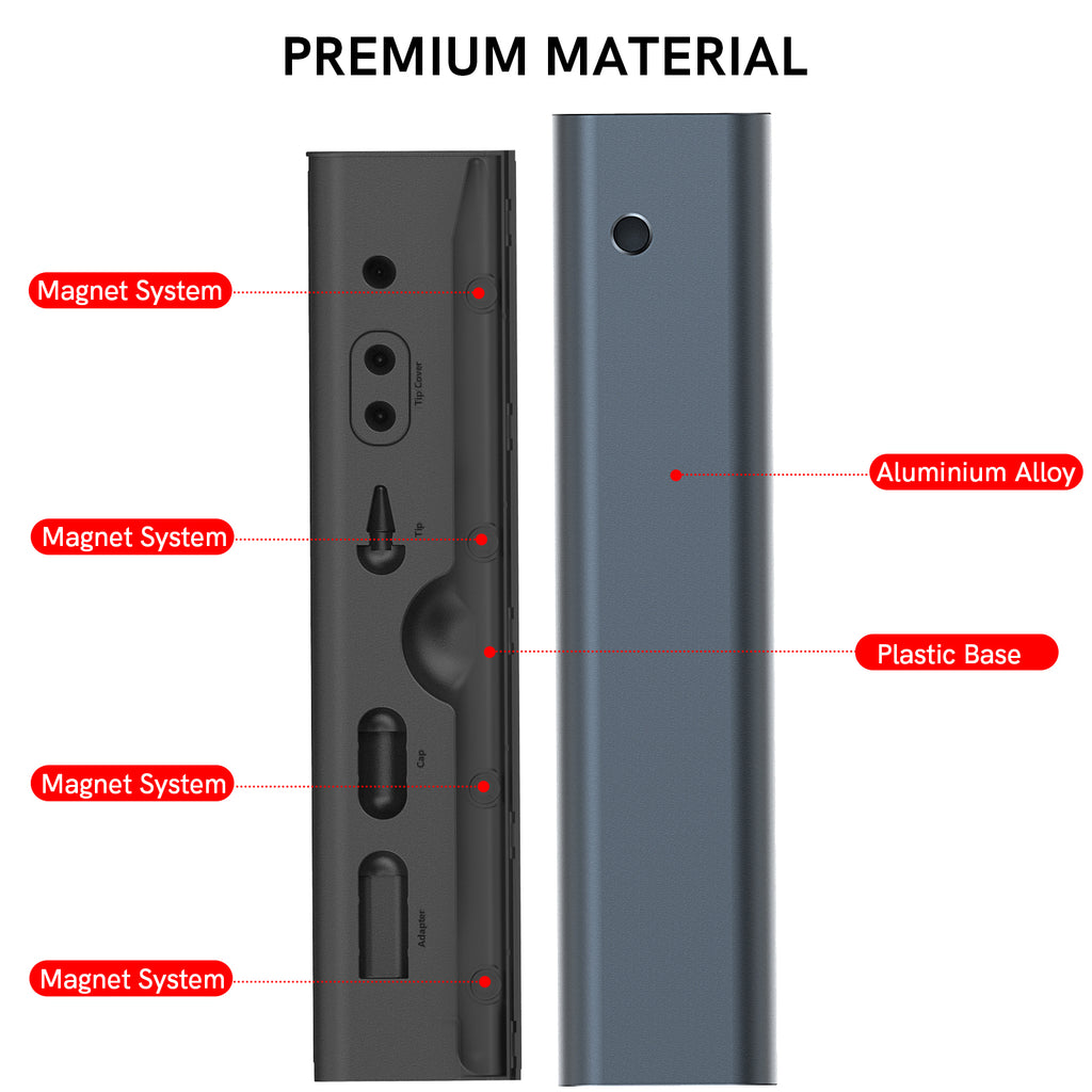 Aluminum Storage Case for Apple Pencil l Hard Shell Travel Carrying Box
