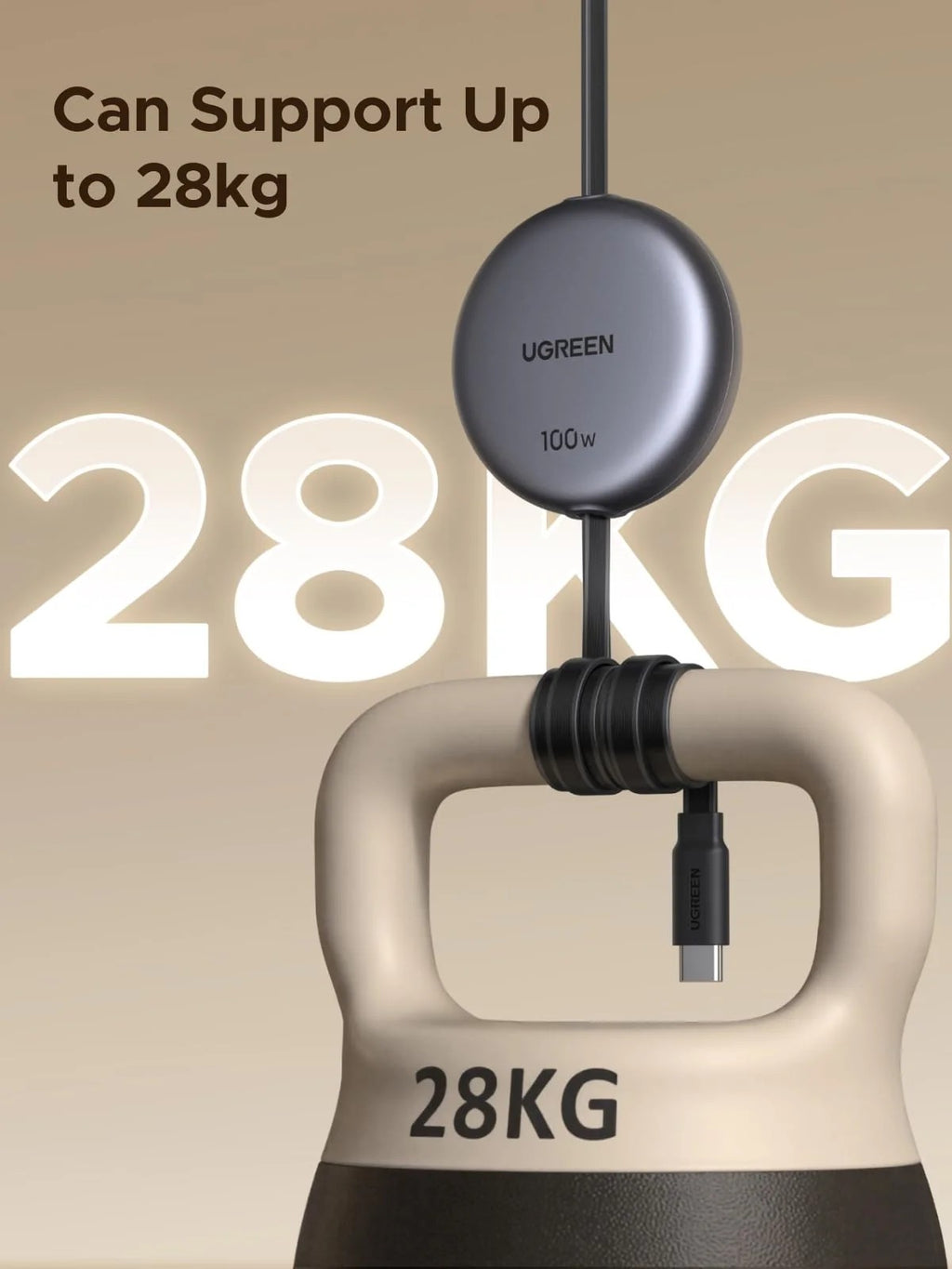 UGREEN Nexode Retractable USB-C to USB-C 100W Fast Charging Cable