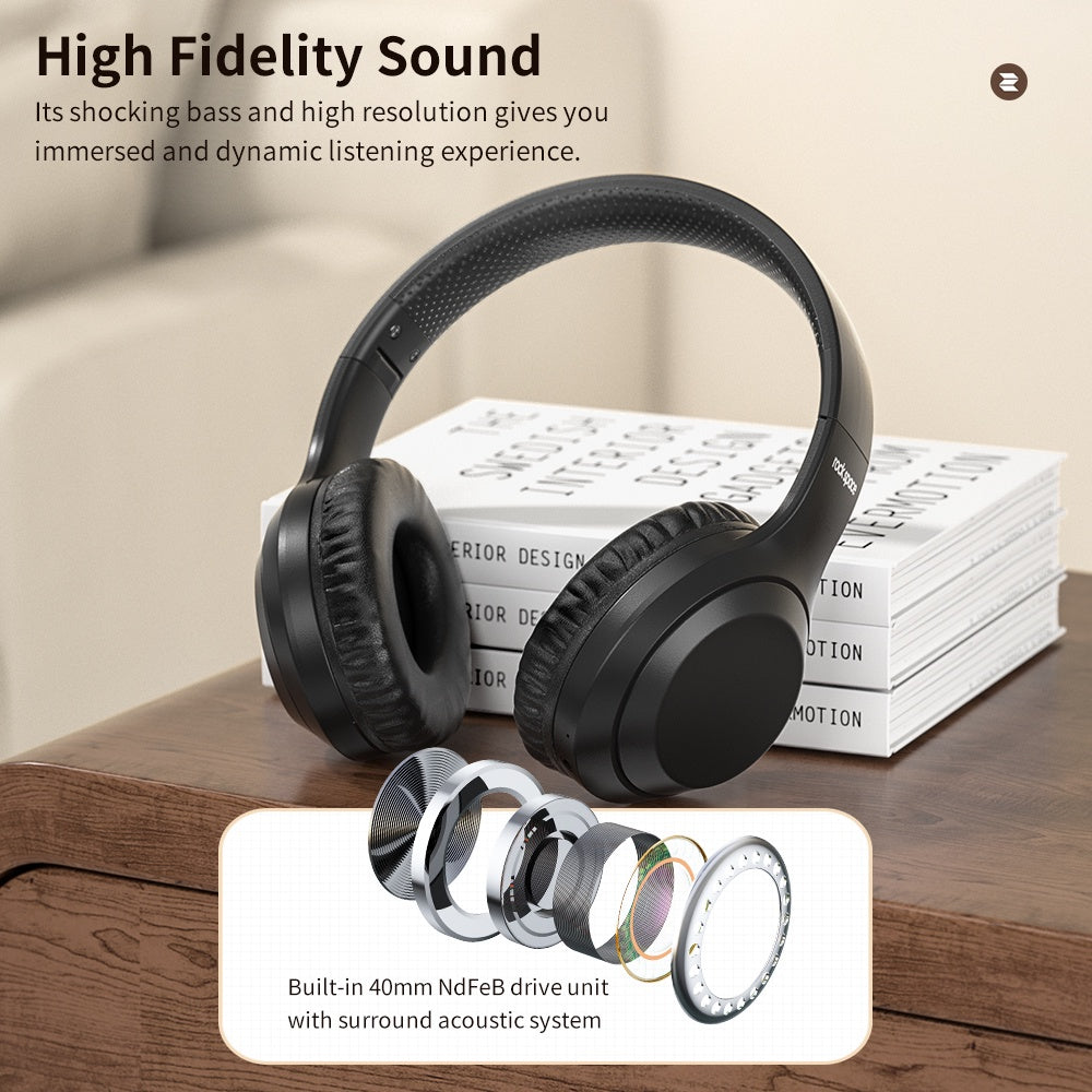 Rockspace O2 ROCK Space O2 Wireless Headphones | Hi-Fi Audio, Foldable & 15h ...