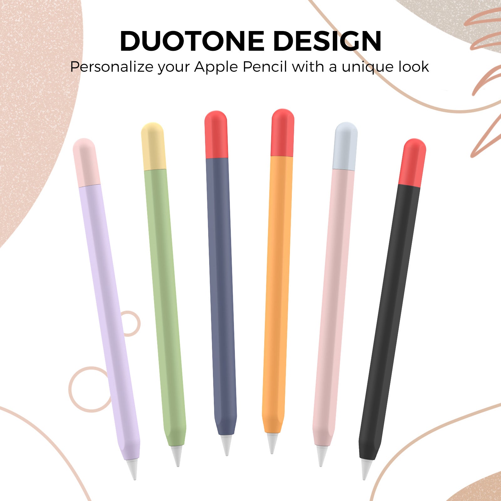 Duotone Silicone Case for Apple Pencil (USB-C) – Ultra-Thin Soft Grip Sleeve