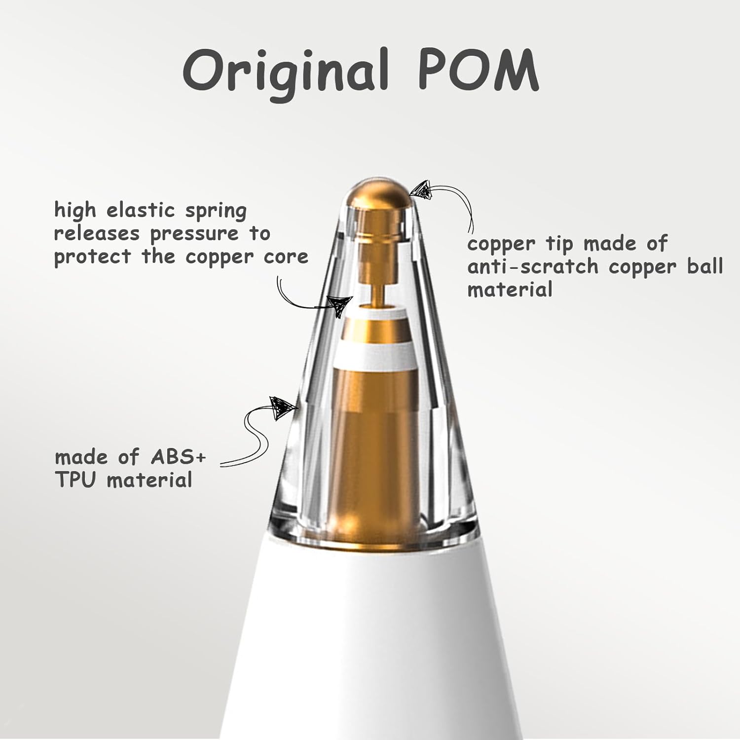 4-Pack Premium Replacement Nibs for Apple Pencil l High-Precision