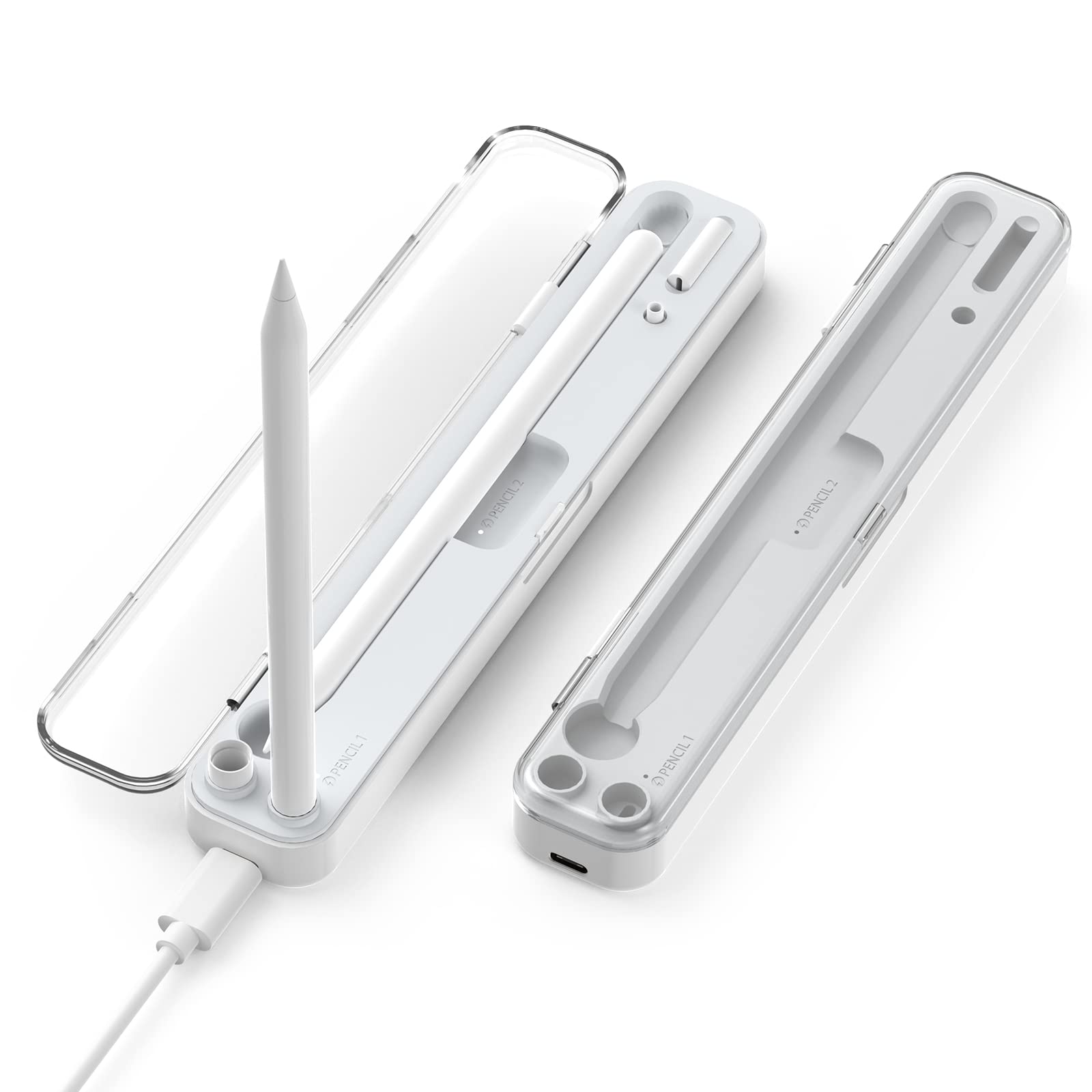 COTECi 2-in-1 Wireless Charging Pencil Box | Protective Storage Organizer