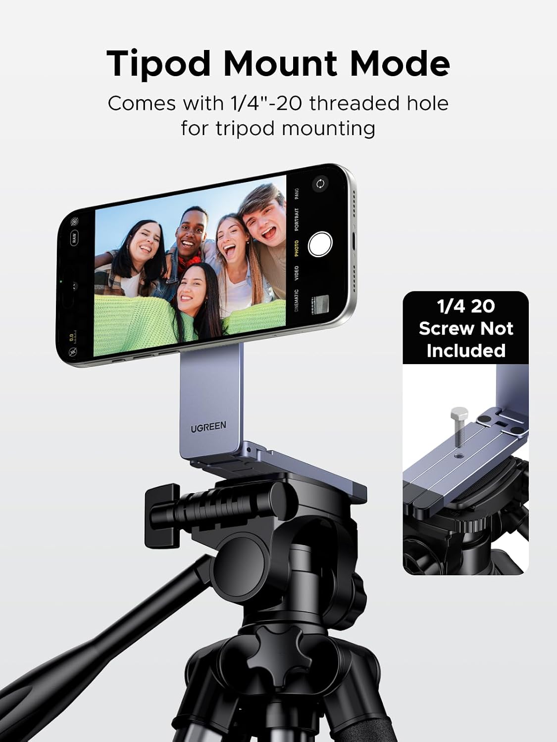 UGREEN Magnetic Phone Tripod Stand – MagSafe Desktop and Travel Holder