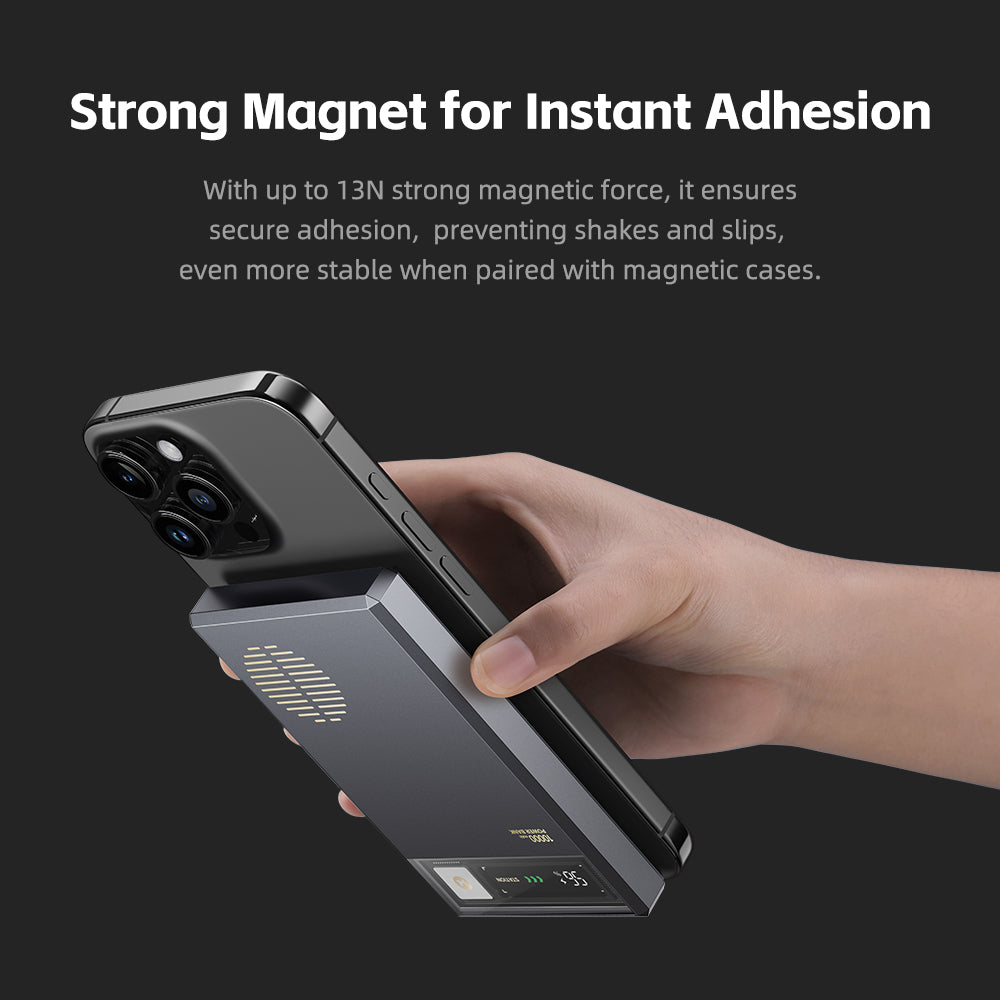 ROCK Retro Magnetic Wireless Power Bank 10000mAh