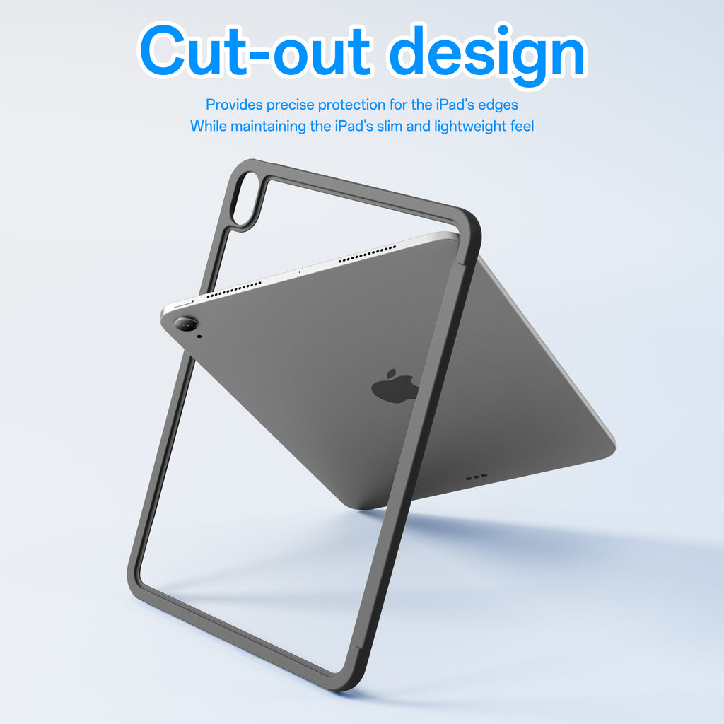 3-Piece Detachable Magnetic Case for iPad – Origami Stand Folio