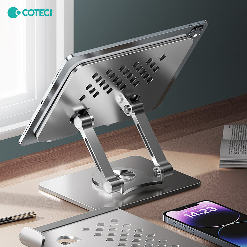 COTECi 360° Pad/Phone Rotating and Foldable Aluminum Stand