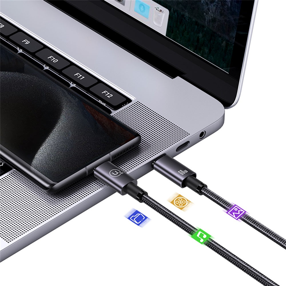 USAMS SJ661 Sufeng Series 60W Type-C to Type-C Braided Fast Charging Cable (1.2m)
