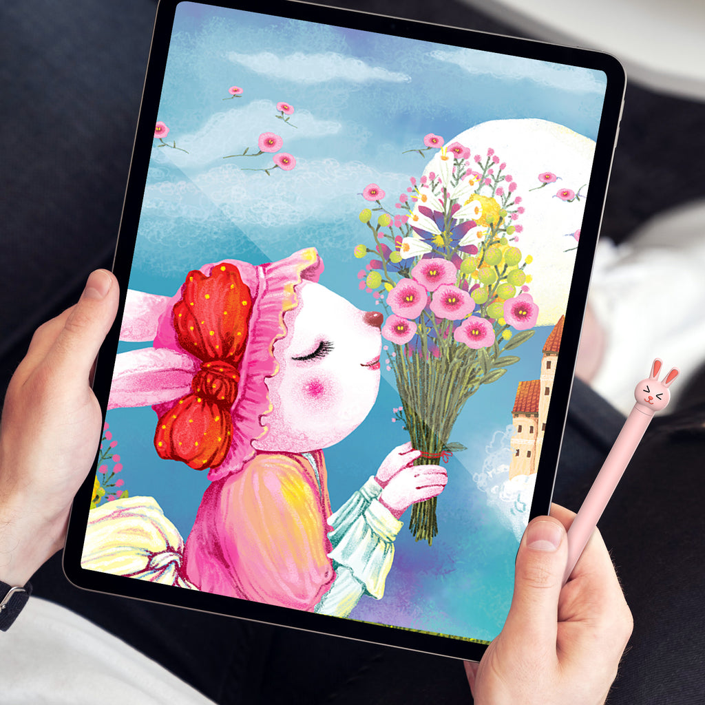 Cute Bunny Silicone Case for Apple Pencil Pro 2nd Generation