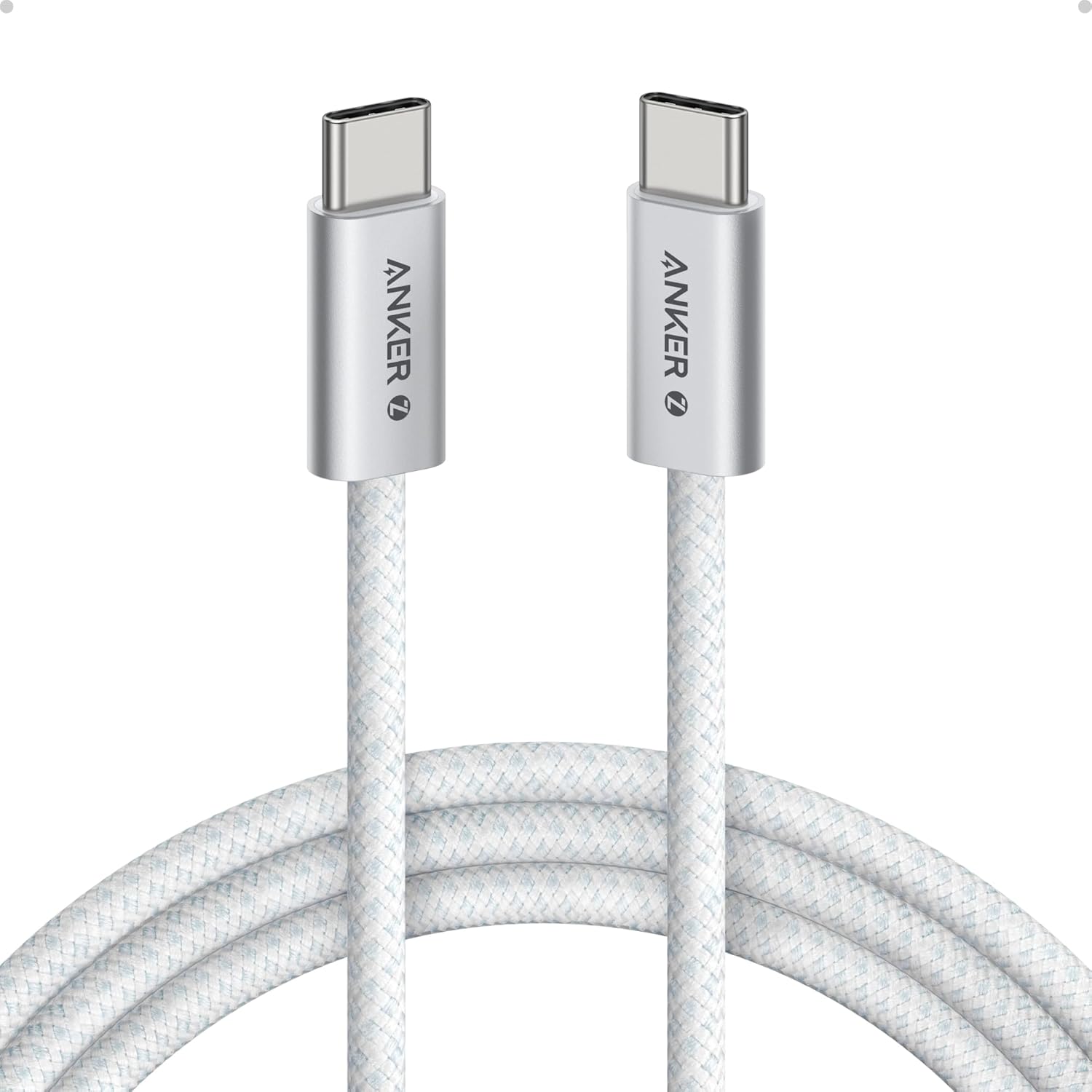 Anker Zolo USB-C to USB-C 240W Cable (A8060) Dirt-Resistant Braided Cord (1.5m)