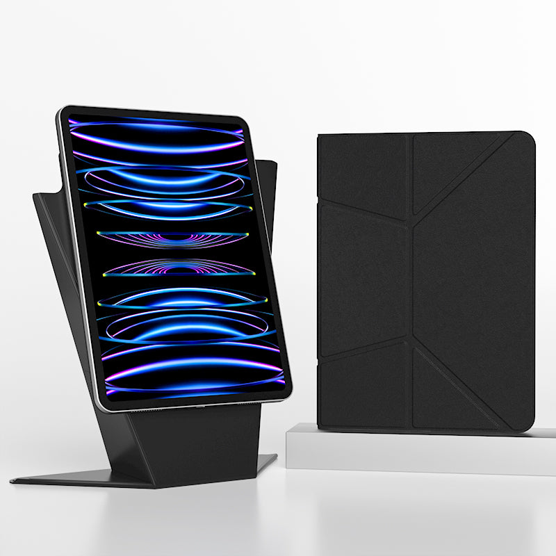 Premium Magnetic Origami Case for iPad – Detachable 2-in-1 Floating Stand and Folio Cover