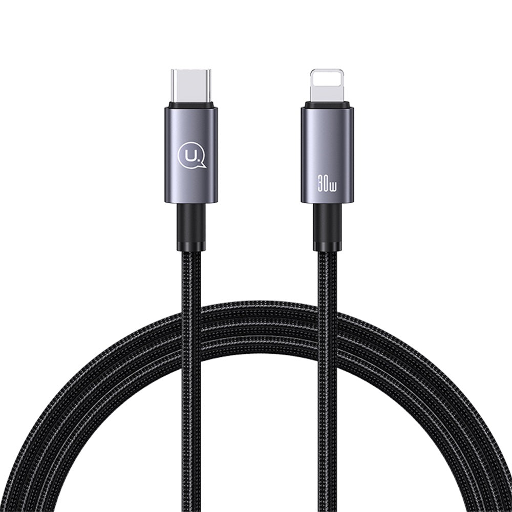 USAMS SJ665 Sufeng Series 30W Type-C to Lightning Braided Fast Charging Cable (2m)