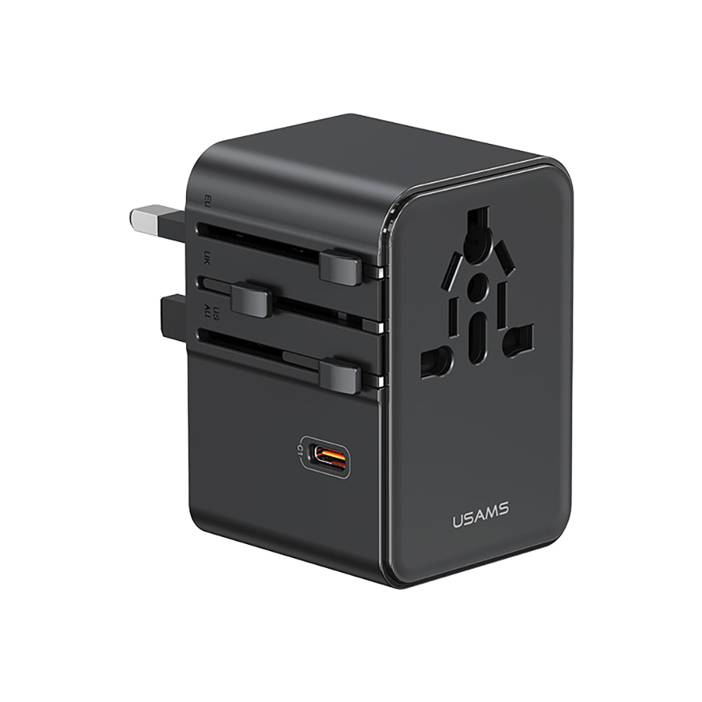 USAMS CC310 T68 70W Universal Travel Adapter (3x USB-C + 2x USB-A)