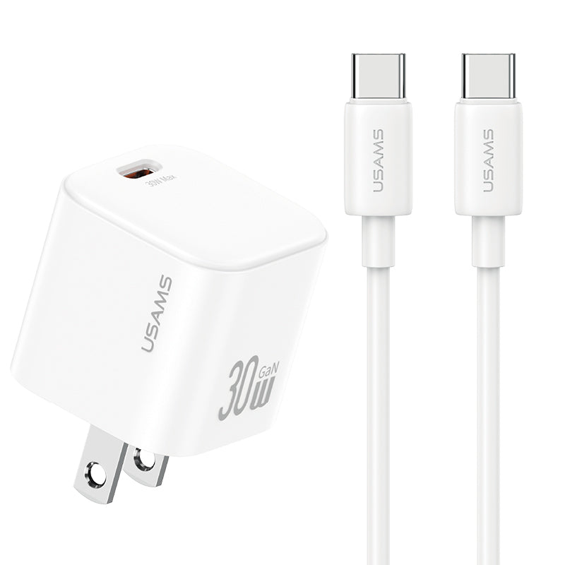 USAMS JO05 JO Series 30W Fast Charging Kit (Wall Charger + USB-C Cable)