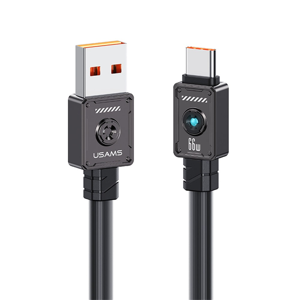 USAMS SJ686 Mecha Series 66W USB-A to USB-C Fast Charging Cable
