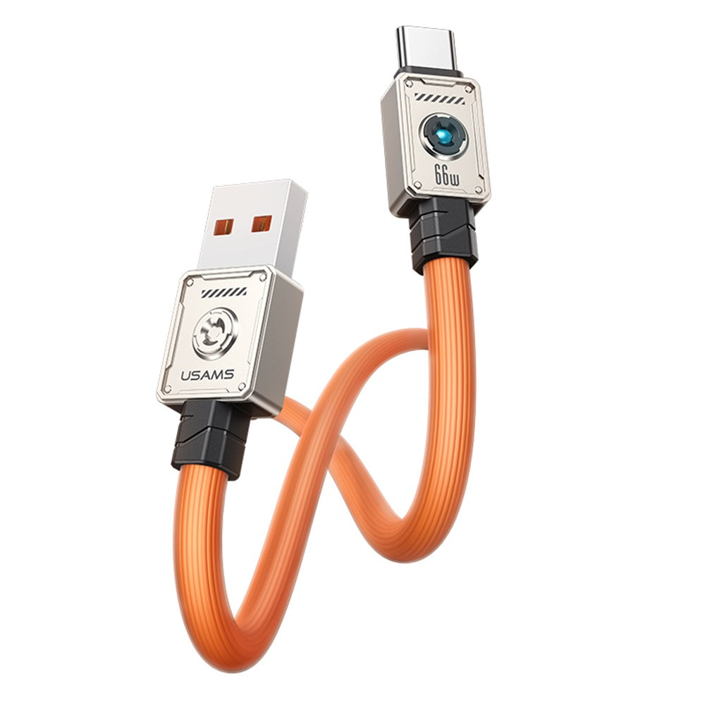 USAMS SJ686 Mecha Series 66W USB-A to USB-C Fast Charging Cable