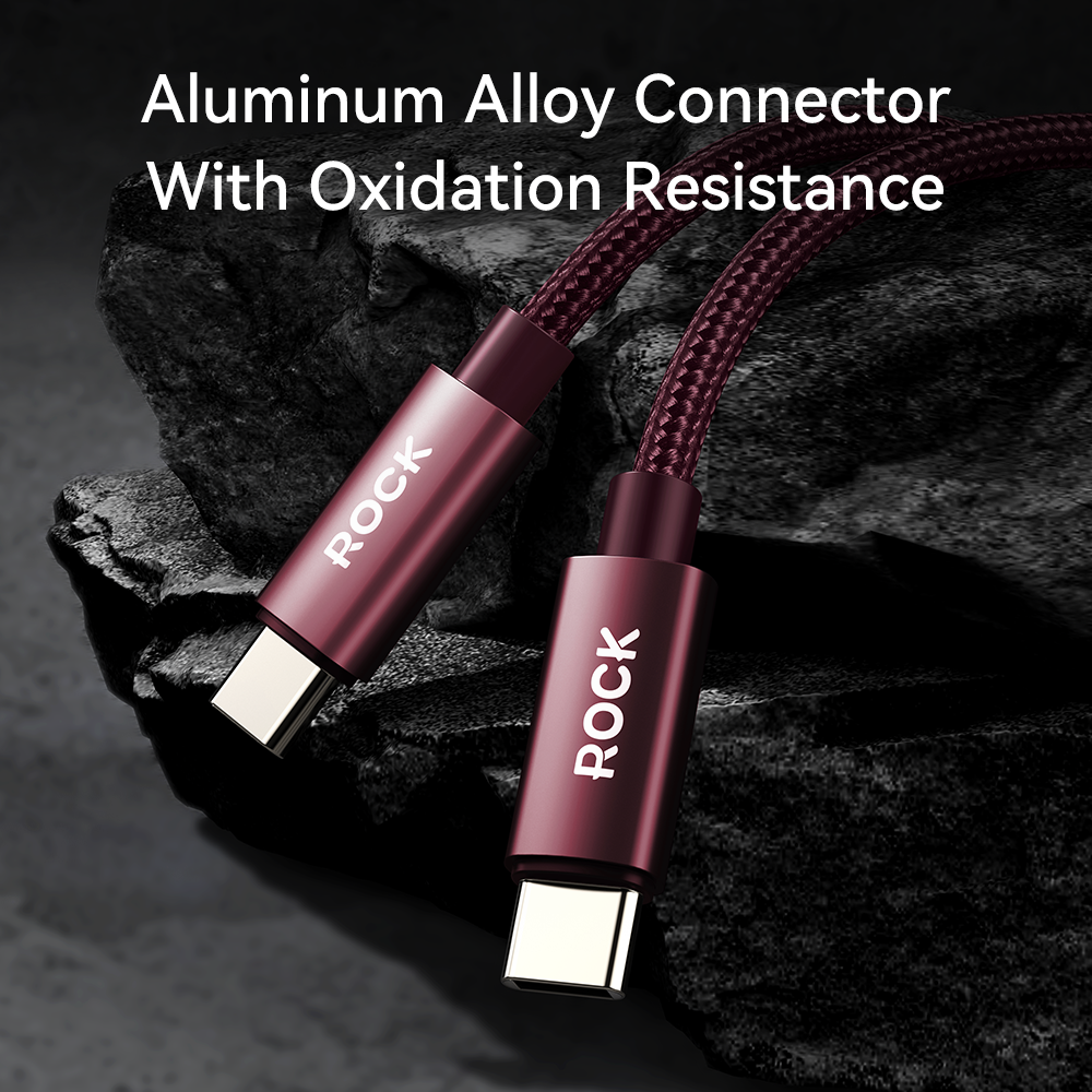 ROCK Z28 60W Type-C to Type-C Fast Charging Braided Data Cable