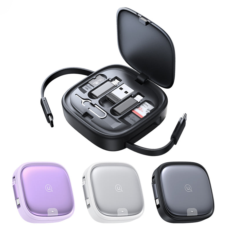 USAMS U87 60W Fast Charging Cable with Multifunctional Storage Box Set