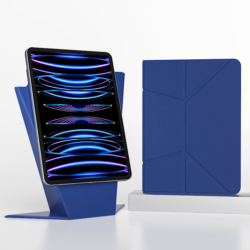 Premium Magnetic Origami Case for iPad – Detachable 2-in-1 Floating Stand and Folio Cover