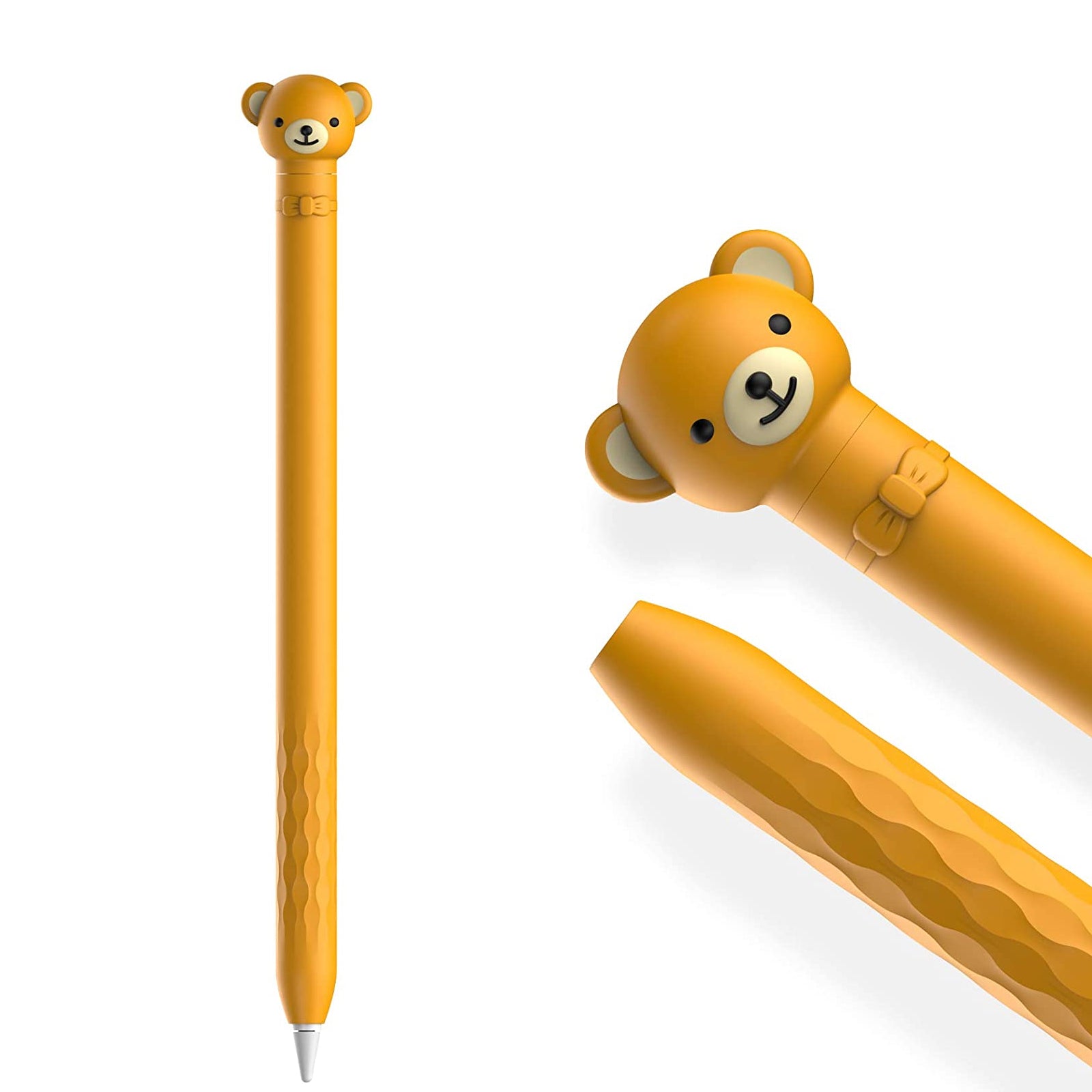 Cute Cartoon Silicone Sleeve for Apple Pencil 1st Gen - Soft Ergonomic Grip Cover