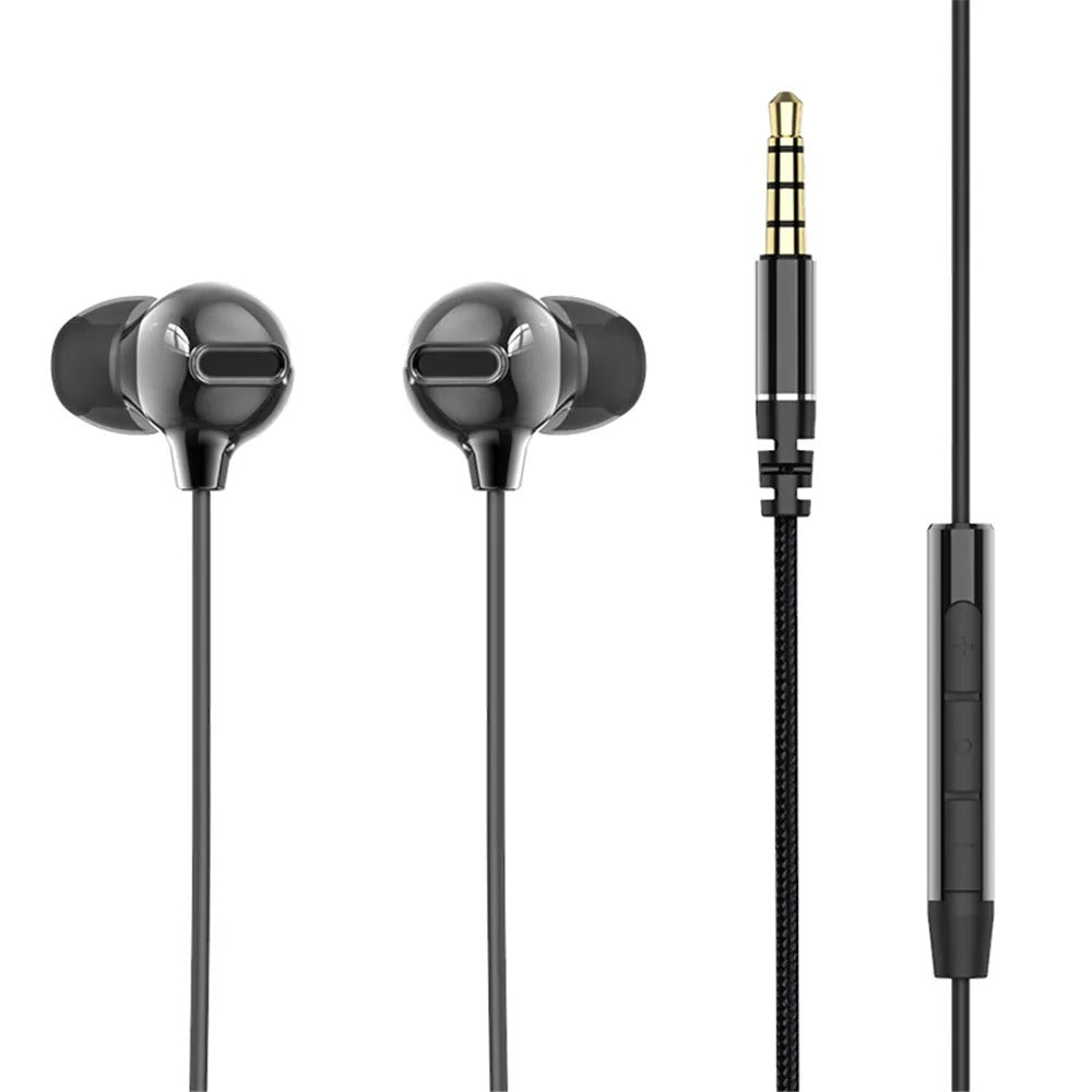 ROCK Space Obsidian Stereo Earphones (Hi-Fi Audio) l Wired In-Ear Headphones