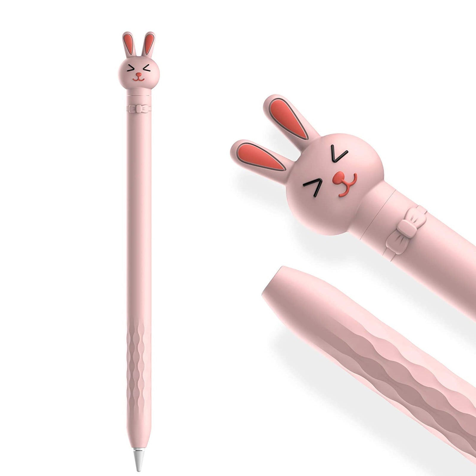 Cute Cartoon Silicone Sleeve for Apple Pencil 1st Gen - Soft Ergonomic Grip Cover