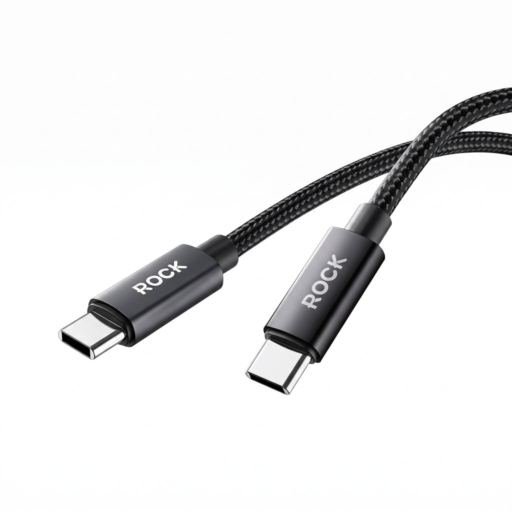 ROCK Z28 60W Type-C to Type-C Fast Charging Braided Data Cable