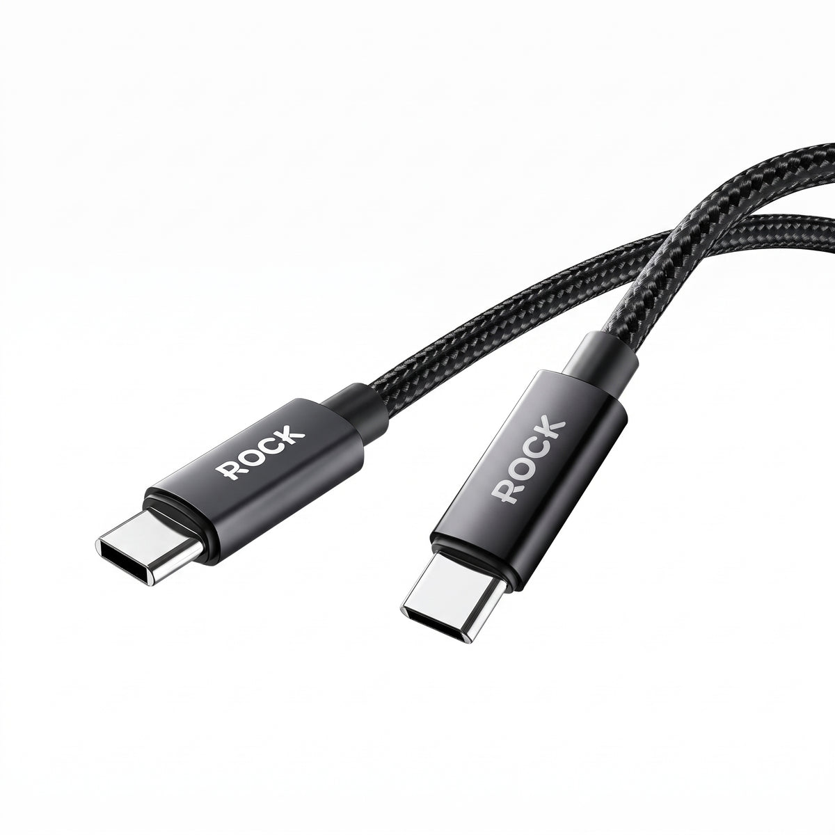 ROCK Z28 60W Type-C to Type-C Fast Charging Braided Data Cable