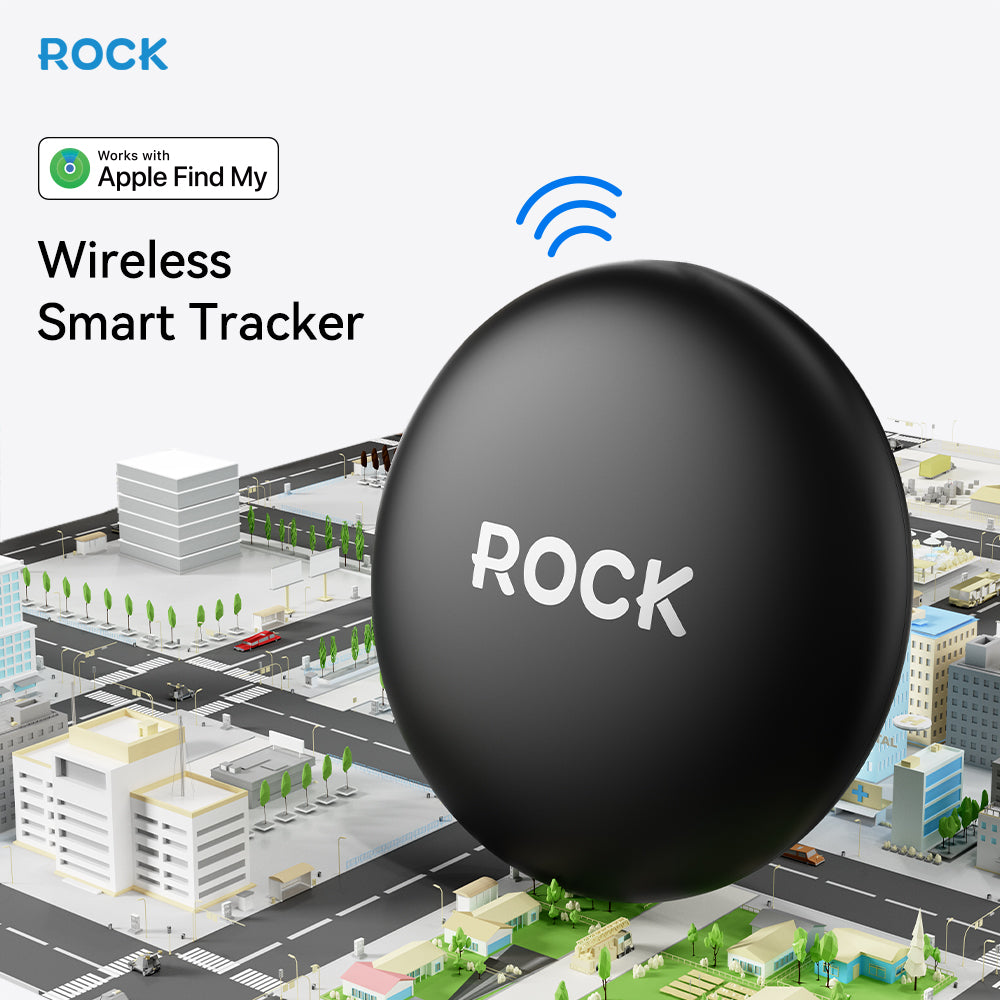 ROCK Tag Smart Bluetooth Tracker l Works with Apple Find My App