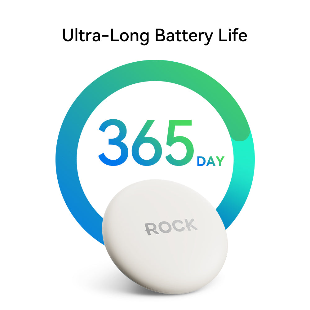 ROCK Tag Smart Bluetooth Tracker l Works with Apple Find My App
