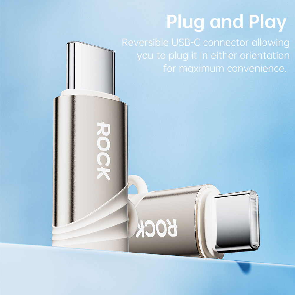 ROCK L12 Type-C to Lightning Adapter | Aluminum Alloy USB-C to Lightning Converter