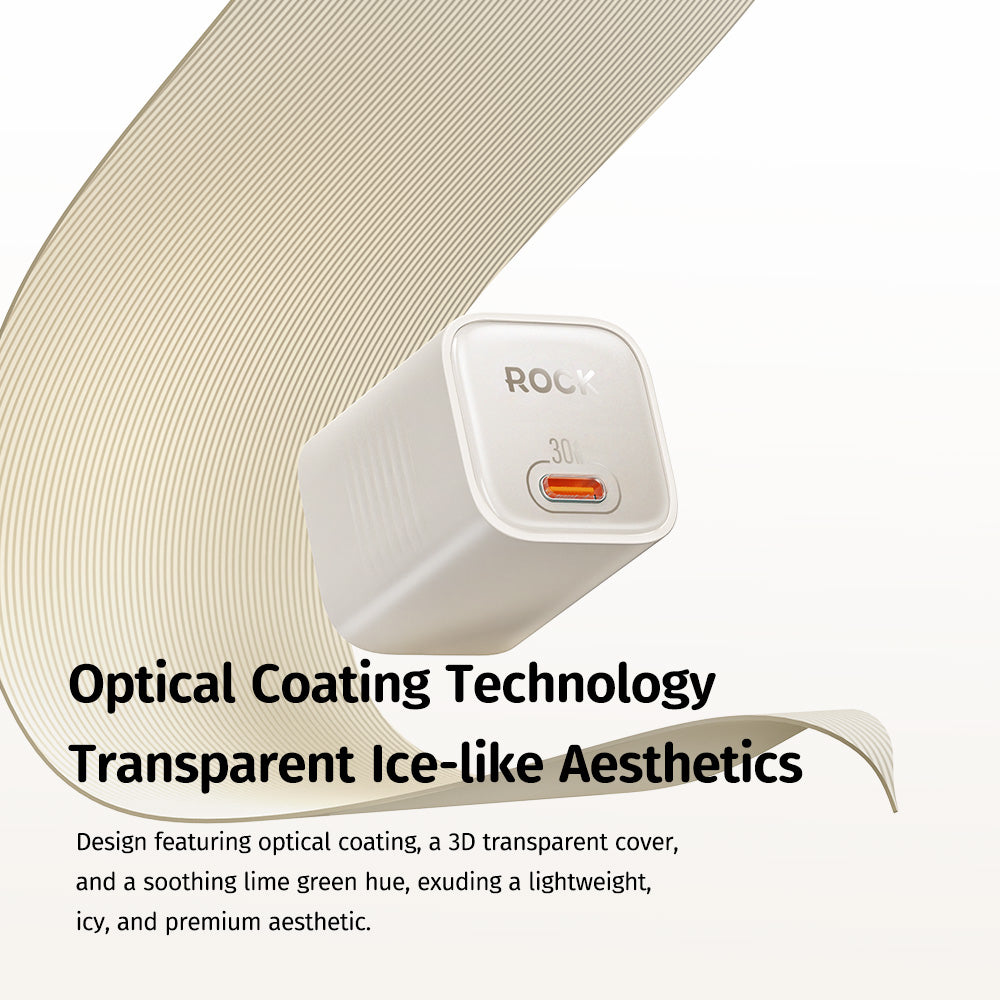 ROCK Ice²Cube 30W GaN Fast Charger + Cable Bundle