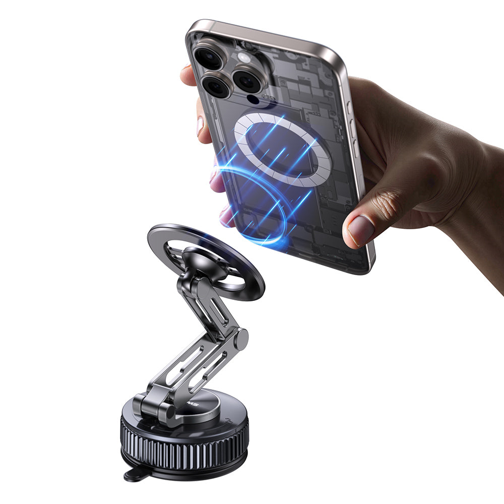 USAMS ZJ087 Vacuum Suction Magnetic Telescopic Car Phone Holder