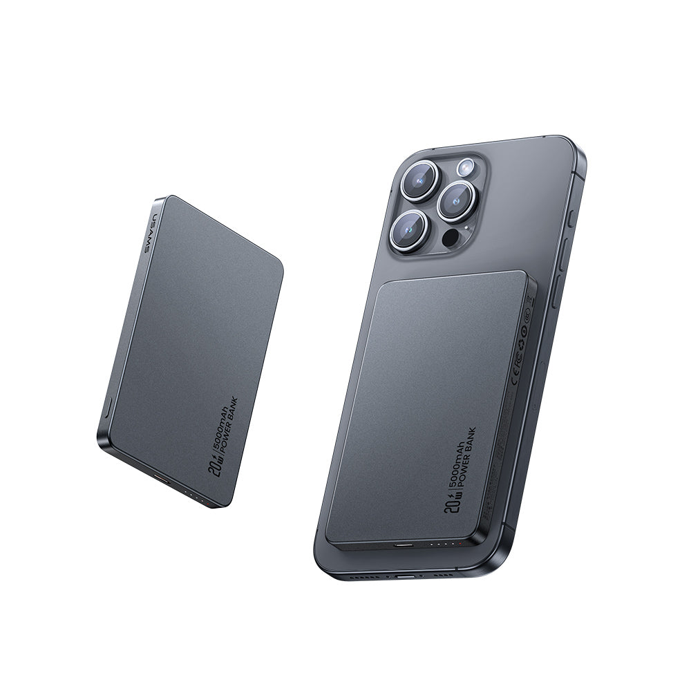 USAMS PD20W Magnetic Wireless Fast Charging Power Bank 5000mAh