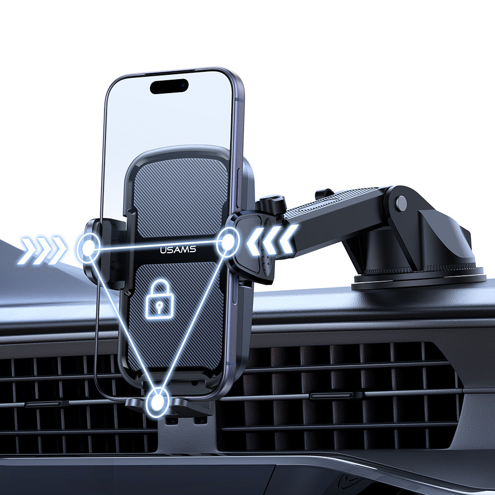 USAMS ZJ086 Car Vacuum Suction Cup Dashboard and Windshield Phone Holder