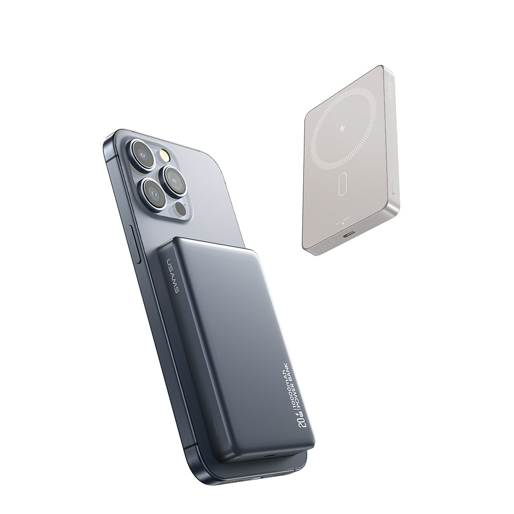 USAMS PD20W Magnetic Wireless Charging Power Bank 10000mAh